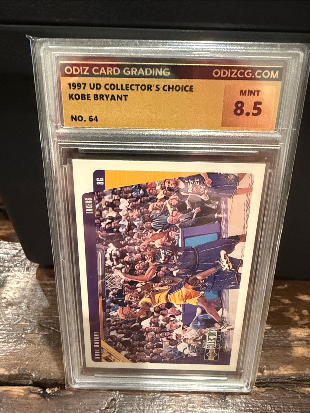 1997 UD Collector's Choice Kobe Bryant Rookie Card - Graded 8.5 -
